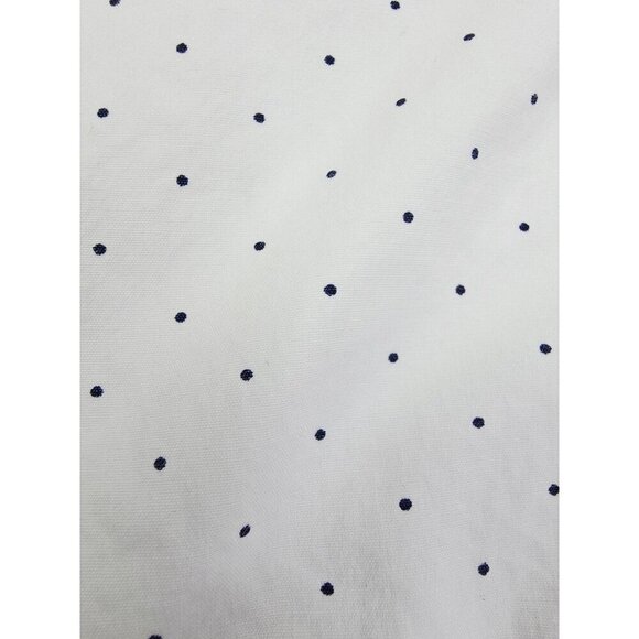 J. Crew Slim Untucked Size Small Mens White Black Polka Dots Button Down Shirt - Picture 6 of 11